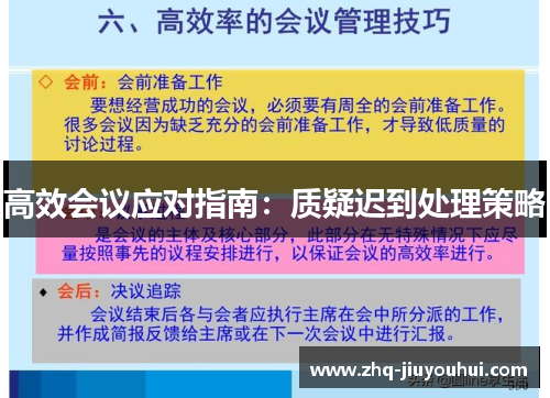 高效会议应对指南:质疑迟到处理策略 高效会议应对指南:质疑迟到处理策略